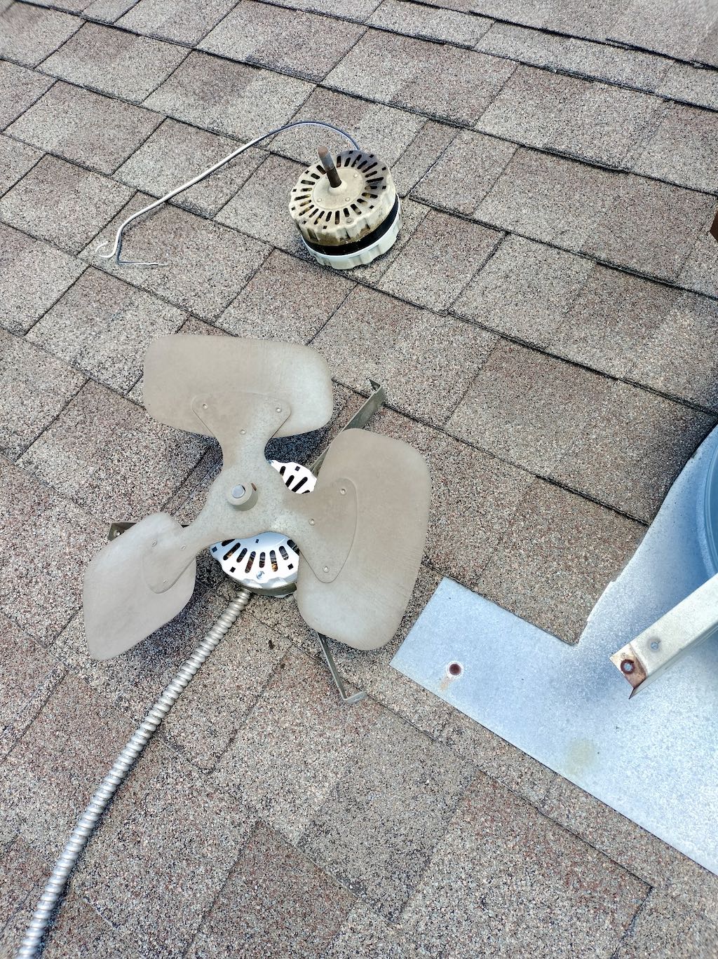 Attic fan motor replacement