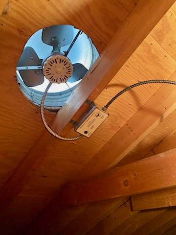 Attic fan motor replacement