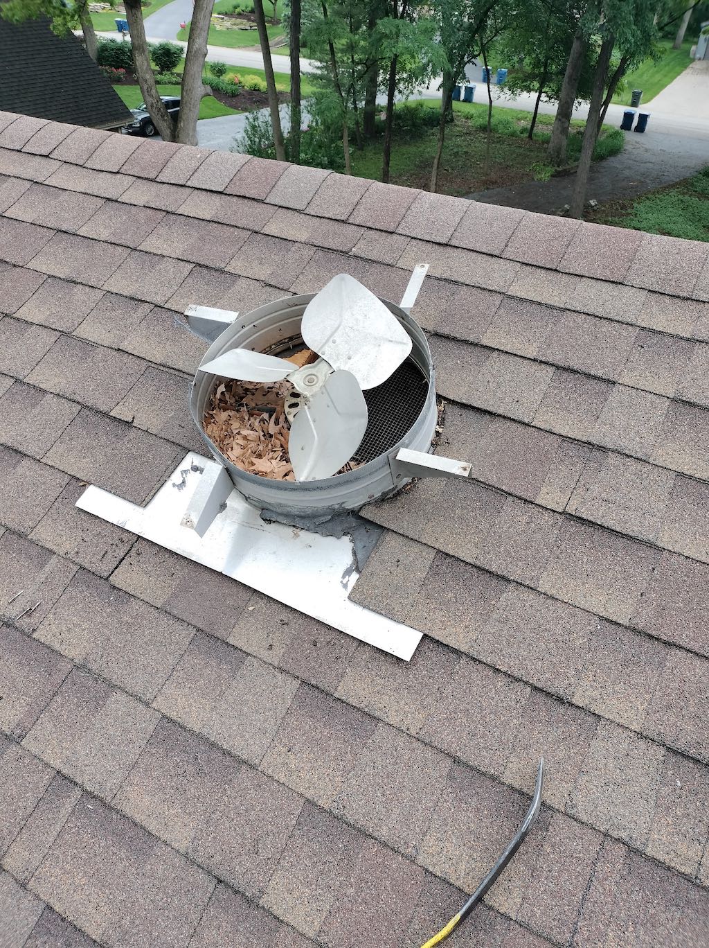 Attic fan replacement