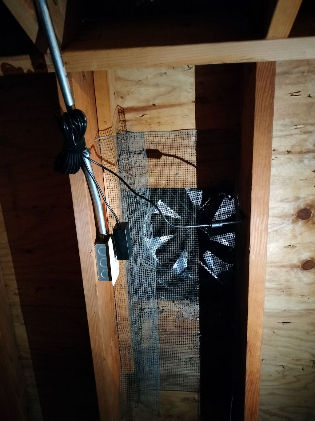 Attic fan replacement